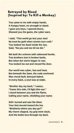 Exploring Betrayal in Spoken Word Poetry