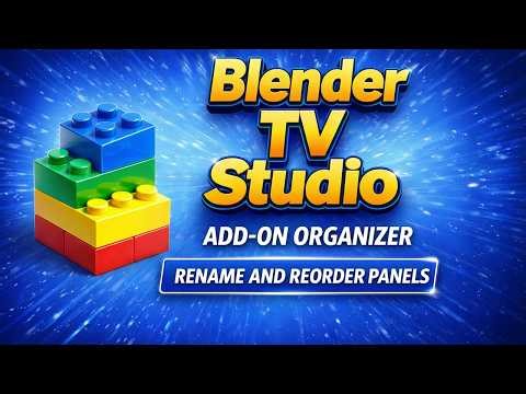 Rename and Reorder Add-On Panels Easily! – Blender T.V. Studio (DAZ to Blender Ed.)