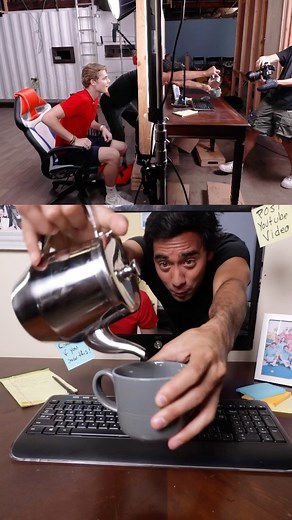 Zach King | Sometimes the #behindthescenes is better than the final video. | Instagram