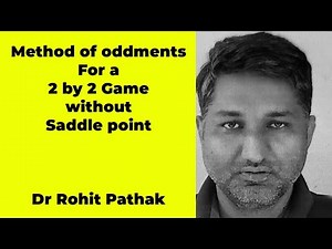 Method of oddments for a 2 by 2 game without saddle point