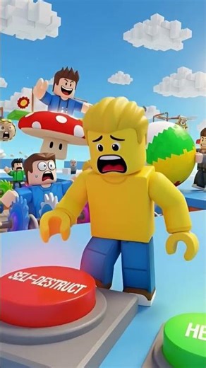 Noob Roblox presses self-destruct instead of heal