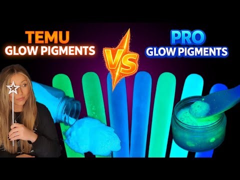 💡 Temu VS Pro Glow In The Dark Pigments | GID Nail Art | Neon Powder