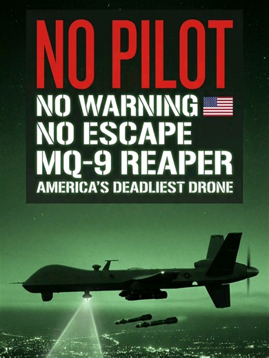 MQ-9 Reaper — America's Deadliest Drone That Hunts From 50,000 Feet 🇺🇸 For US military aviation fans 🇺🇸 #MQ9Reaper #Drone #USAF No pilot. No warning. No escape. The MQ-9 Reaper is not just a drone. It is America's most lethal hunter killer weapon in the sky. In this video: › No pilot needed — fully remote operated › Hunts targets from 50,000 feet › 27 hours continuous flight time › Armed with Hellfire missiles › Has eliminated the most dangerous targets on earth undetected ──────────────────