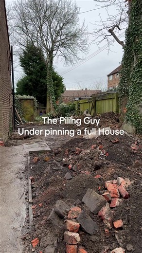 Underpinning Full Houses with Knuckle Piles in Manchester