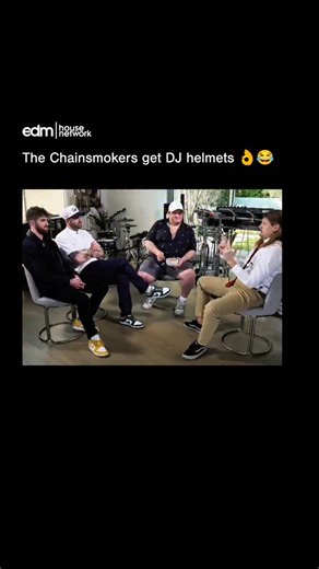the perfect helmets 😂😂⁠ ⁠ 🎥: @sundaeconvo⁠ ⁠ #edmmusic #chainsmokers #dj #mask #thechainsmokers | EDMHouseNetwork