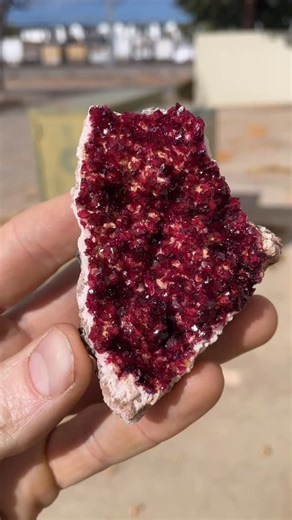 Persson Rare Minerals on Instagram: "Species: Roselite / Wendwilsonite Locality: Aghbar mine, Bou Azzer, Drâa-Tafilalet, Morocco 🇲🇦 Size: 8 x 5 x 2 cm. Ex. Martin Jensen Collection Available- $2500.00 Wow! For this rare Cobalt mineral, this is truly as good as it gets in my opinion. Spectacular color, luster, and isolated crystals on white calcite matrix makes this a gorgeous example of this rarity from the most important locality for the species. This is not new material, this is from the 201