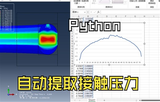 解放双手，如何在abaqus用Python自动帮您提取接触压力值