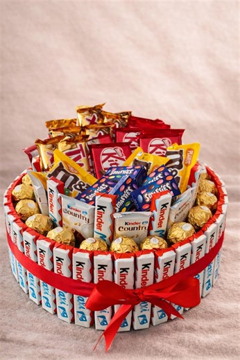 Chocolate Gift Hamper | Lindt, Ferrero Rocher, Kinder, Kitkat, Smarties, Maltesers - Etsy