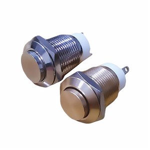 [Hot Item] 12mm High Button 2pin Latching Metal Push Button Switch