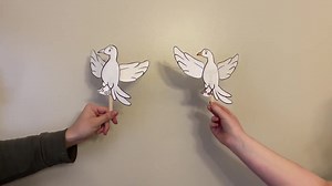 Jesus Baptism by John the Baptist Craft | Easy Dove Craft With Flapping Wings! - Etsy