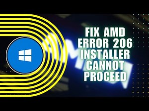 How to Fix AMD Error 206 Installer Cannot Proceed Due to a Pending Windows Install or Update