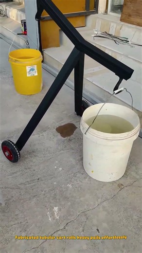 Custom Wheeled Bucket Dolly for Ergonomic Paint Pail Transportation