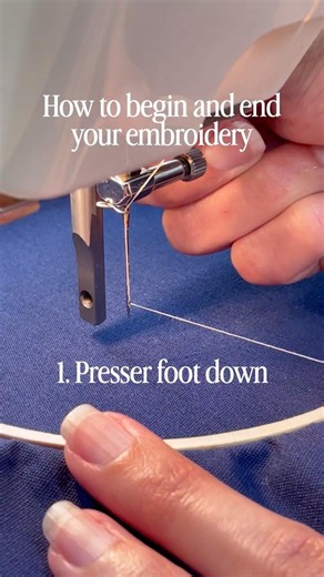 How to begin and end your embroidery