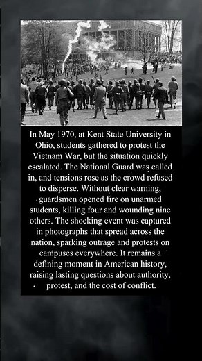 The Kent State Tragedy That Shook America in 1970 #kentstate #americanhistory #vietnamwar