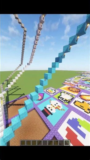 Minecraft Satisfying Sand Art ! Penguin sign #shorts #gaming #minecraft