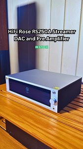 The HiFi Rose RS250A Streamer DAC and Pre Amplifier is a premium all-in-one unit designed for the discerning music enthusiast. Combining a high-performance network streamer, advanced digital-to-analogue converter, and flexible pre-amplifier, the RS250A delivers exceptional audio fidelity in a sleek and compact package. 👀😍 https://shorturl.at/E3I9Z | Audio Affair