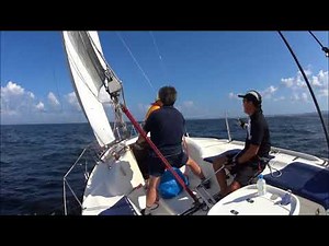 ヨット ジェネカー練習