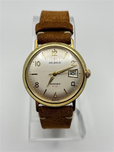 Vintage 1960s Helbros Invincible Mechanical Watch - Etsy