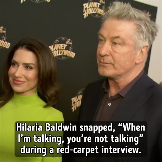 During a March 2025 red carpet interview promoting their reality show The Baldwins, Hilaria Baldwin made headlines after sharply responding to Alec when he interrupted her mid-sentence with light comments like “It’s going to be great” and “You’re a winner,” prompting Hilaria to say: “When I’m talking, you’re not talking.” The clip quickly went viral, sparking online debate over whether her tone was playful or controlling. In response, the couple posted a now-infamous Instagram skit set to "When 