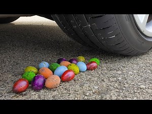 Crushing Crunchy & Soft Things by Car! - EXPERIMENT: Eggs VS Car - Experiment At Home