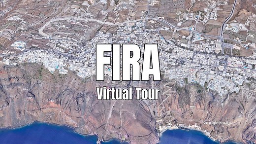 Fira from Above: The Capital of Santorini with Incredible Panoramic Views