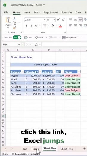 📄 Jump Between Sheets in Excel | Excel for Beginners