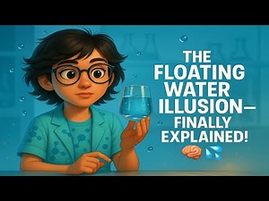 The Floating Water Trick Explained by Physics💧🧠 The Hidden Power of Air Pressure and Surface Tension