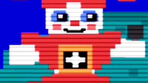 (硬核剪辑) 早期FNAF玩家速通Crasy circus baby小游戏珍贵画面