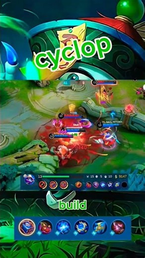 Wajib coba !!! build cyclops magic damage + lifesteal ☠️#fyp#mlbb#shorts