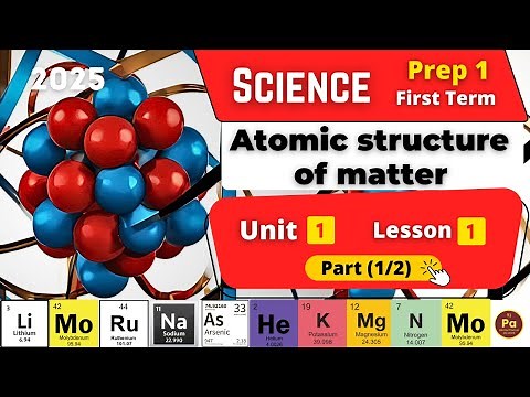 Atomic structure of matter | Prep.1 | Unit 1 - Lesson 1 - Part (1/2) | Science
