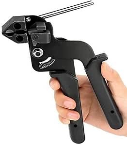 Amazon.com: MYOYAY Stainless Steel Zip Ties Cutter, Metal Tensioning Installation Gun for Self-Locking Stainless Zip Ties,Tie Fasten Plier—Tightening Cutting Width 12mm : Electronics