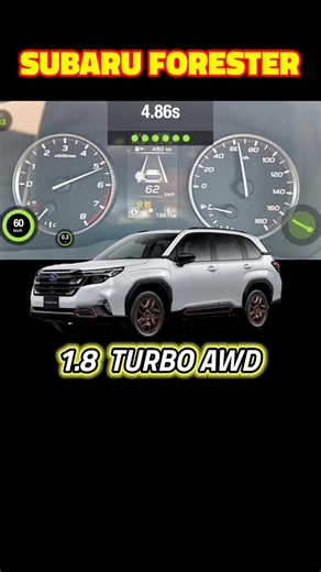 SUBARU FORESTER 1.8 TURBO AWD | 0-100km/h Acceleration Test | (JDM Spec)