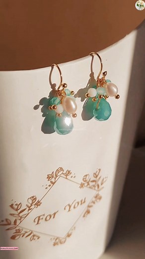 6.6K views · 121 reactions | DIY Earrings with pearls and crystal beads曆 | Wedding Decoration Ideas | Facebook