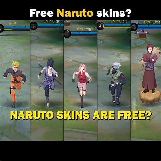 Elgin | Free to use Naruto skins!? #MLBBShinobi #MLBBxNARUTO #NarutoCreatorParty | Instagram