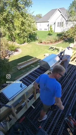 Building an Outdoor Grill Countertop with Silca Grate DeckBuilding101 pt. 3 | #clips #satisfying