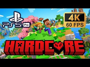 FULL GAME Hardcore Minecraft Playthrough - PS5 Pro 4K