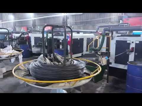 Multi station cold heading machine is working, screw. Machine manufacturer