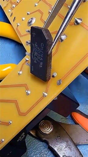 Almost Did Not Have To Use The Tweezers To Pull The Component To Remove Off The Board And Just The