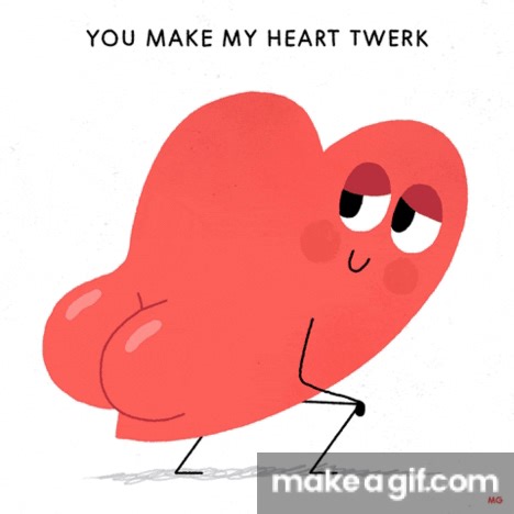 heart butt shaking on Make a GIF