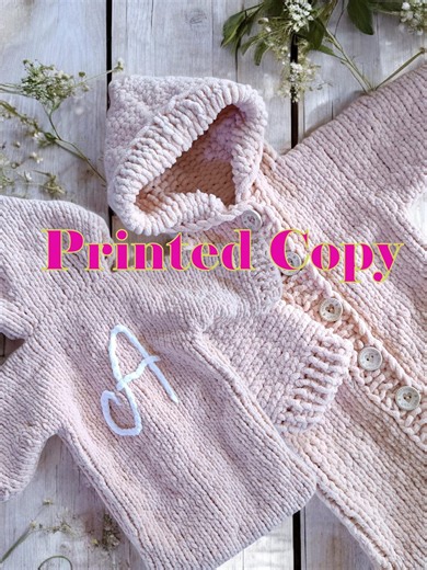 Hooded Baby Cocoon Knitting Pattern, Chenille Sleep Sack (printed Copy PDF) - Etsy Australia
