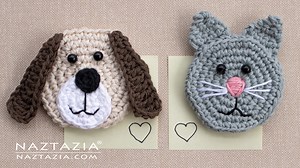 Crochet Dog and Cat Magnet