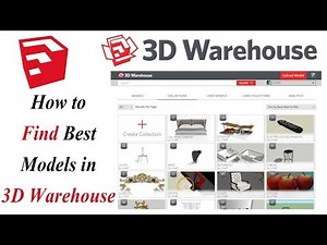 How to Find BEST Models in 3D Warehouse | How to Use 3D Warehouse Complete Tutorial | SketchUp