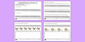 Mixed Multiplication by 2, 3, 5, 10 on a Number Line