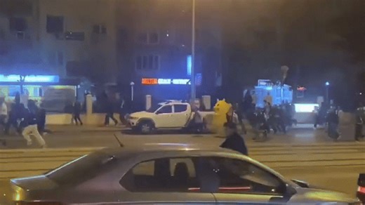 Pikachu flees police during Turkey protests