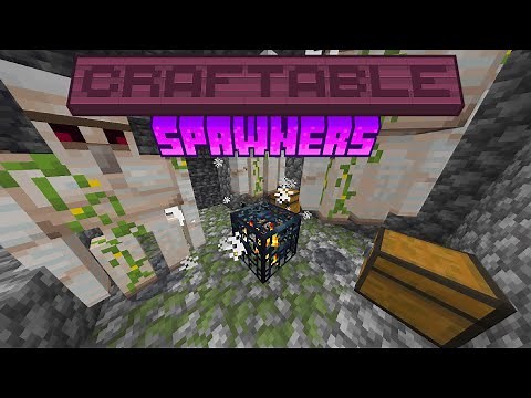 Craftable Spawners (MCPE) Bedrock Edition Free Addon/Mod