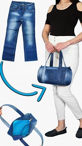 2.7M views · 31K reactions | How to Sew a DIY Duffle Bag from Old Jeans easily Miarti✂️ | Miarti - Wiederverwendung | Facebook