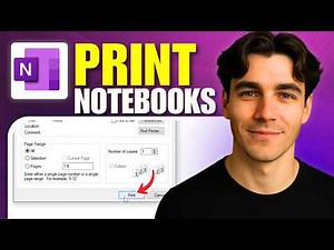 How To Print OneNote Notebooks (Tutorial 2026)