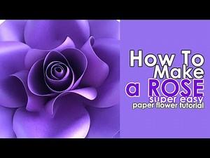 DIY Paper Rose Tutorial | Paper Flower Making Easy Roses | Paper Flower Wall Decorations