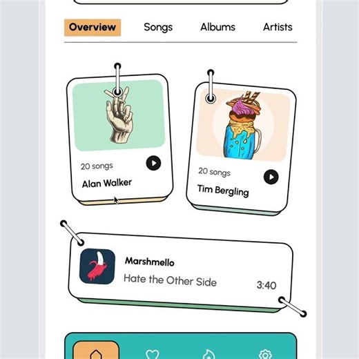 "Music App" by Håvard Brynjulfsen