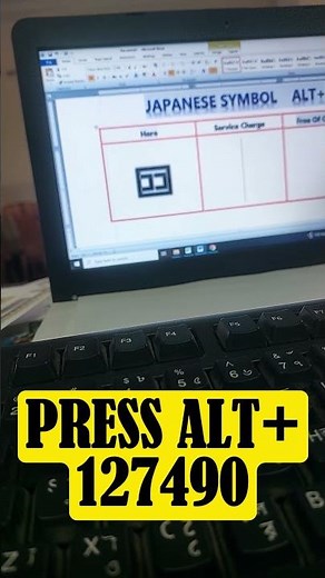 MS Word Alt+X Trick: Type Any Japanese Symbol Easily